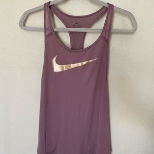 Purple Gold Nike Racerback Dri Fit Tank Top